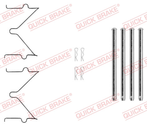 Set accesorii, placute frana punte fata (1090040 QBK) MITSUBISHI,NISSAN,TOYOTA