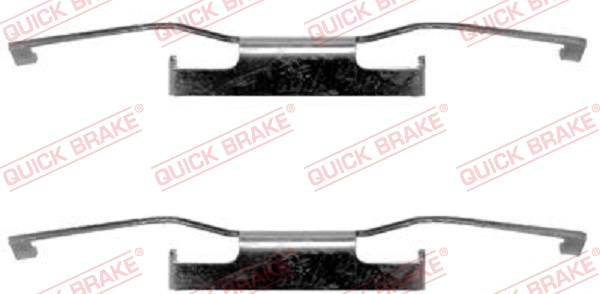 Set accesorii, placute frana punte fata (1091011 QBK) CHRYSLER,DODGE,FORD,TALBOT,TOYOTA