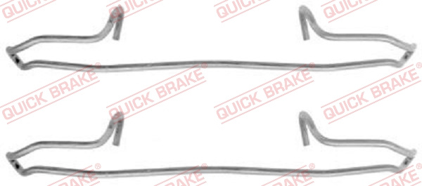 Set accesorii, placute frana punte fata (1091159 QBK) Citroen,FIAT,LANCIA,PEUGEOT,VOLVO