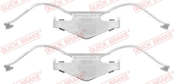 Set accesorii, placute frana punte fata (1091297 QBK) FIAT,OPEL,SAAB,VAUXHALL