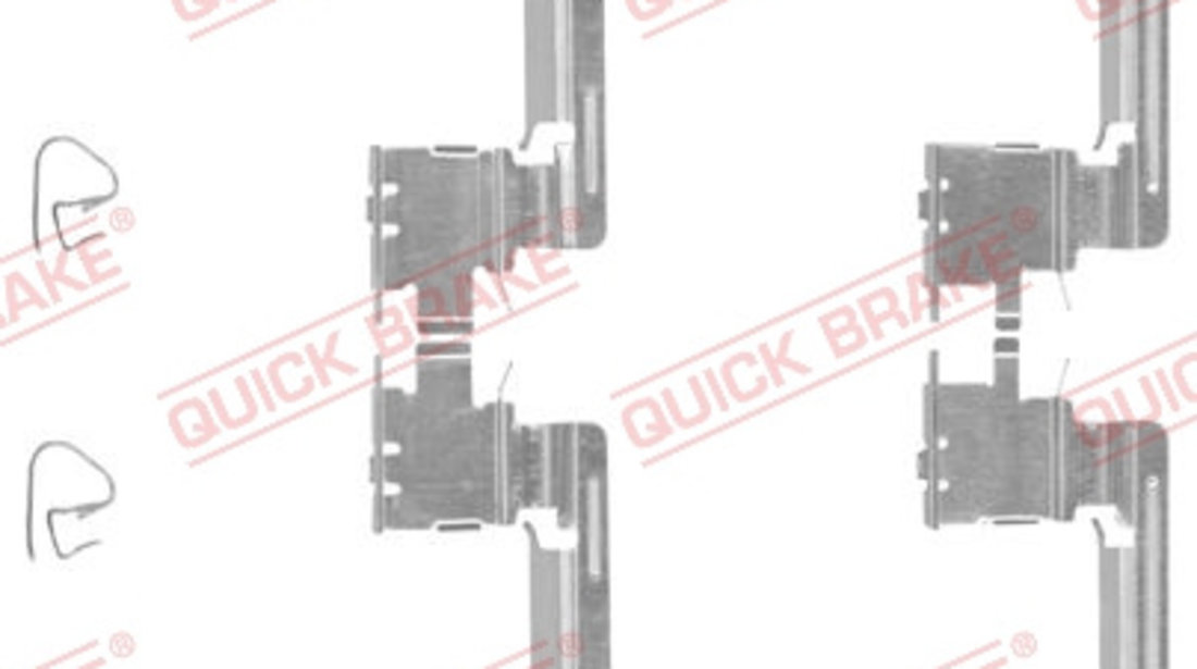 Set accesorii, placute frana punte fata (1091613 QBK) TOYOTA