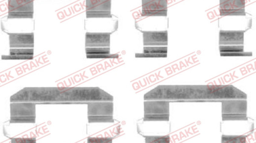 Set accesorii, placute frana punte fata (1091645 QBK) HYUNDAI,KIA,SSANGYONG