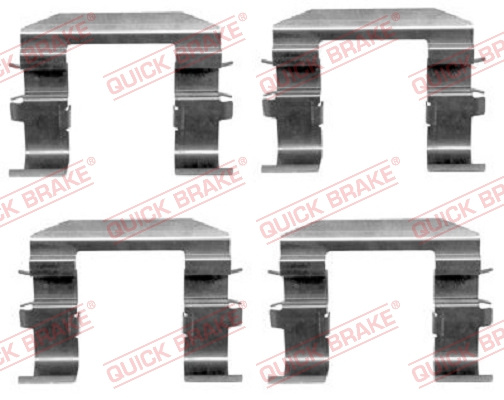 Set accesorii, placute frana punte fata (1091664 QBK) HYUNDAI,KIA,VOLVO