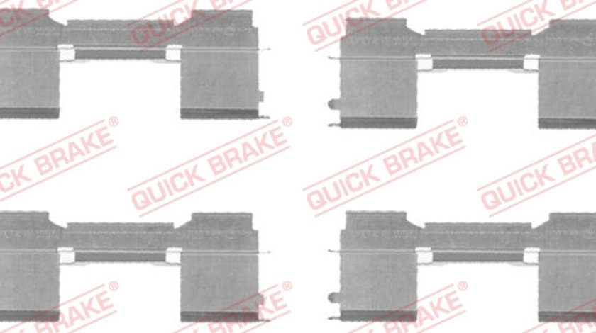 Set accesorii, placute frana punte fata (1091729 QBK) Citroen,FIAT,FORD,IVECO,PEUGEOT