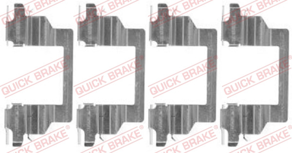 Set accesorii, placute frana punte fata (1091778 QBK) OPEL