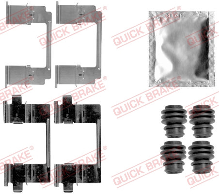 Set accesorii, placute frana punte fata (1091840 QBK) HONDA