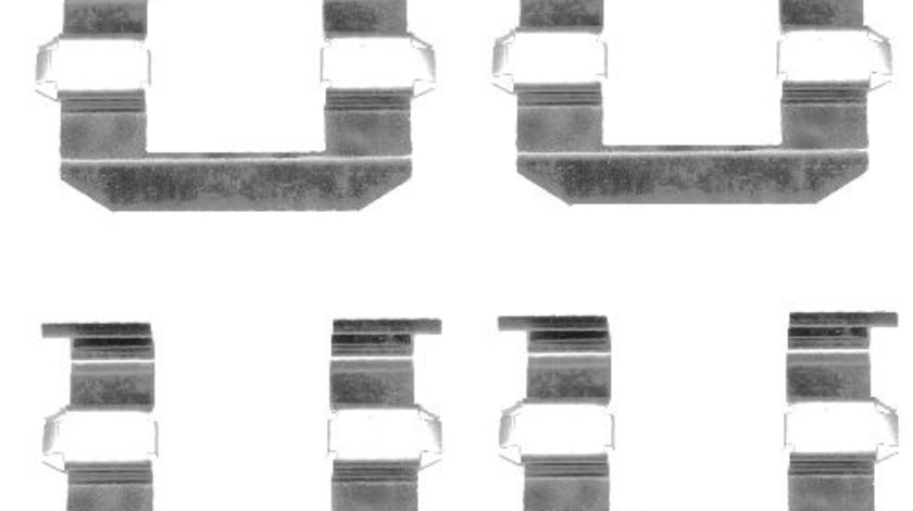 Set accesorii, placute frana punte fata (82072100 TEXTAR) DAEWOO,HYUNDAI,KIA,SSANGYONG