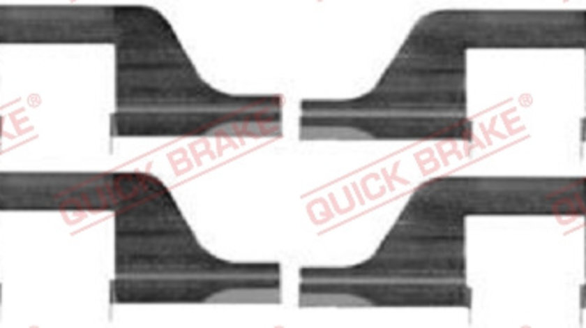 Set accesorii, placute frana puntea spate (1091263 QBK) FORD,SEAT,SKODA,VW