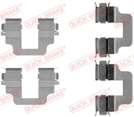 Set accesorii, placute frana puntea spate (1091712 QBK) FORD,JAGUAR,VOLVO