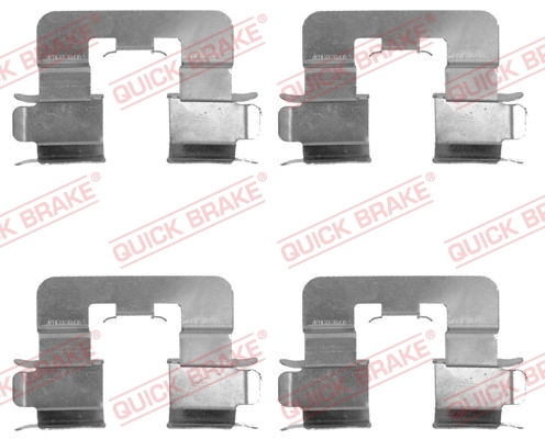 Set accesorii, placute frana puntea spate (1091741 QBK) TOYOTA