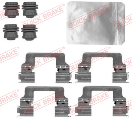 Set accesorii, placute frana puntea spate (1091867 QBK) LAND ROVER