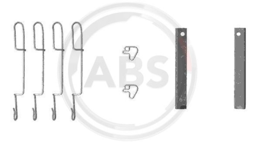 Set accesorii, placute frana puntea spate (1280Q ABS) MERCEDES-BENZ