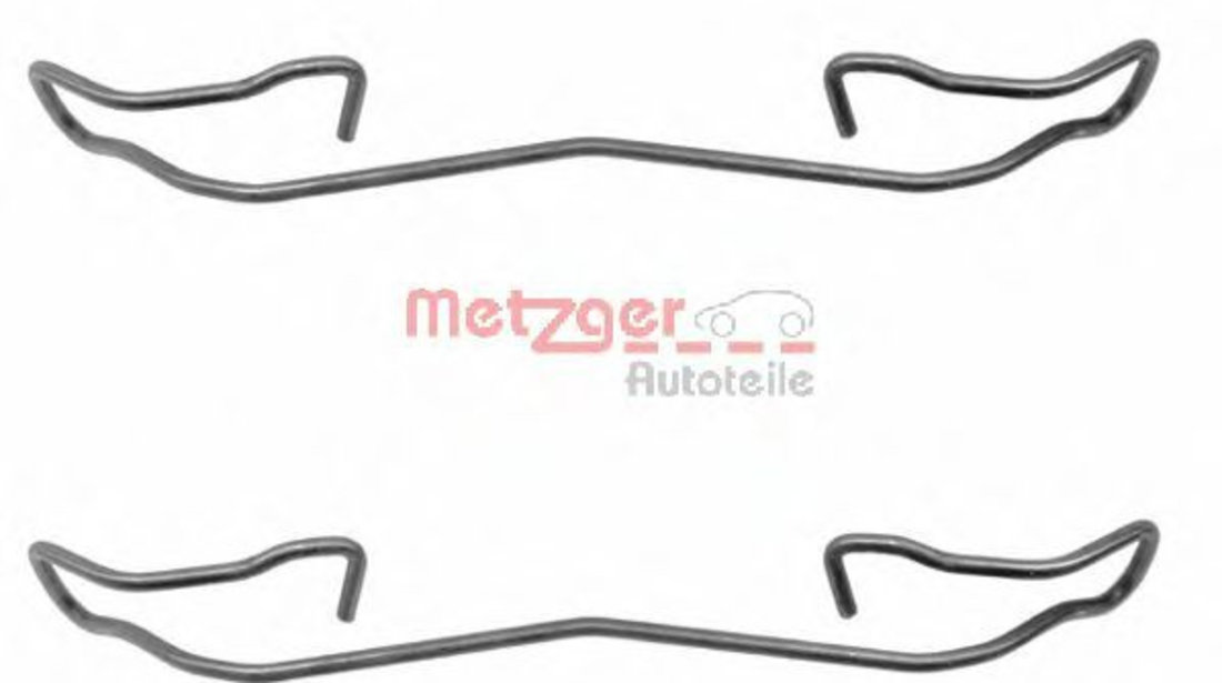 Set accesorii, placute frana RENAULT LAGUNA II (BG0/1) (2001 - 2016) METZGER 109-1187 piesa NOUA