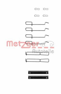 Set accesorii, placute frana RENAULT TWINGO I (C06) (1993 - 2012) METZGER 109-1265 piesa NOUA