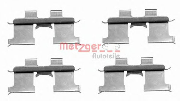 Set accesorii, placute frana SSANGYONG MUSSO (FJ) (1993 - 2016) METZGER 109-1667 piesa NOUA