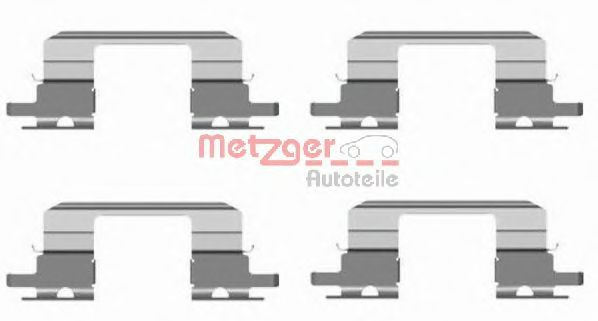 Set accesorii, placute frana SUBARU LEGACY III Combi (BE, BH) (1998 - 2003) METZGER 109-1672 piesa NOUA