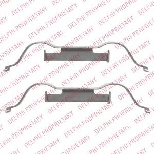 Set accesorii, placute frana VW SHARAN (7M8, 7M9, 7M6) (1995 - 2010) DELPHI LX0508 piesa NOUA