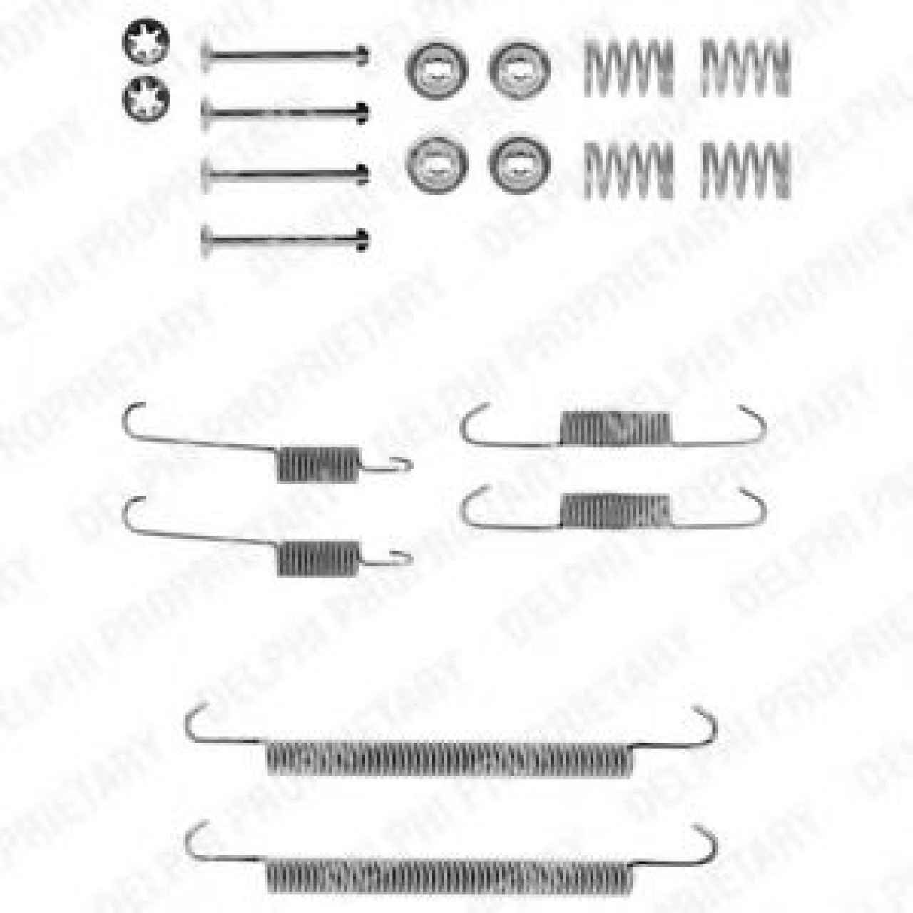 Set accesorii, sabot de frana BMW Seria 3 Compact (E36) (1994 - 2000) DELPHI LY1132 piesa NOUA