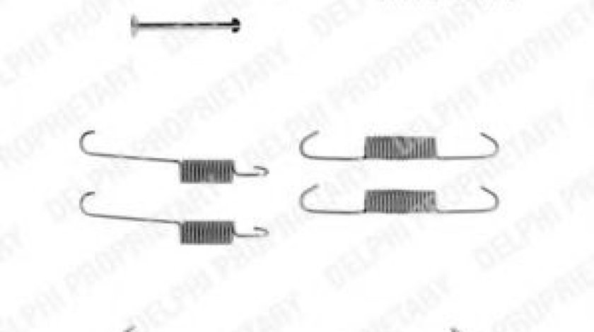 Set accesorii, sabot de frana BMW Seria 3 (E36) (1990 - 1998) DELPHI LY1132 piesa NOUA