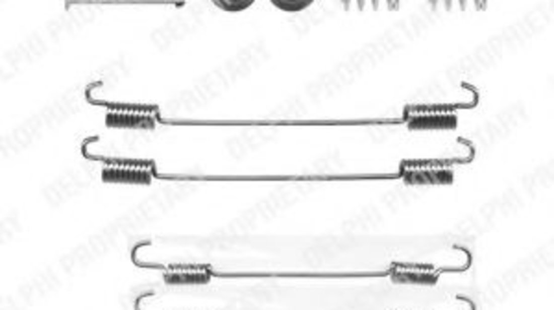 Set accesorii, sabot de frana DACIA LODGY (2012 - 2016) DELPHI LY1225 piesa NOUA