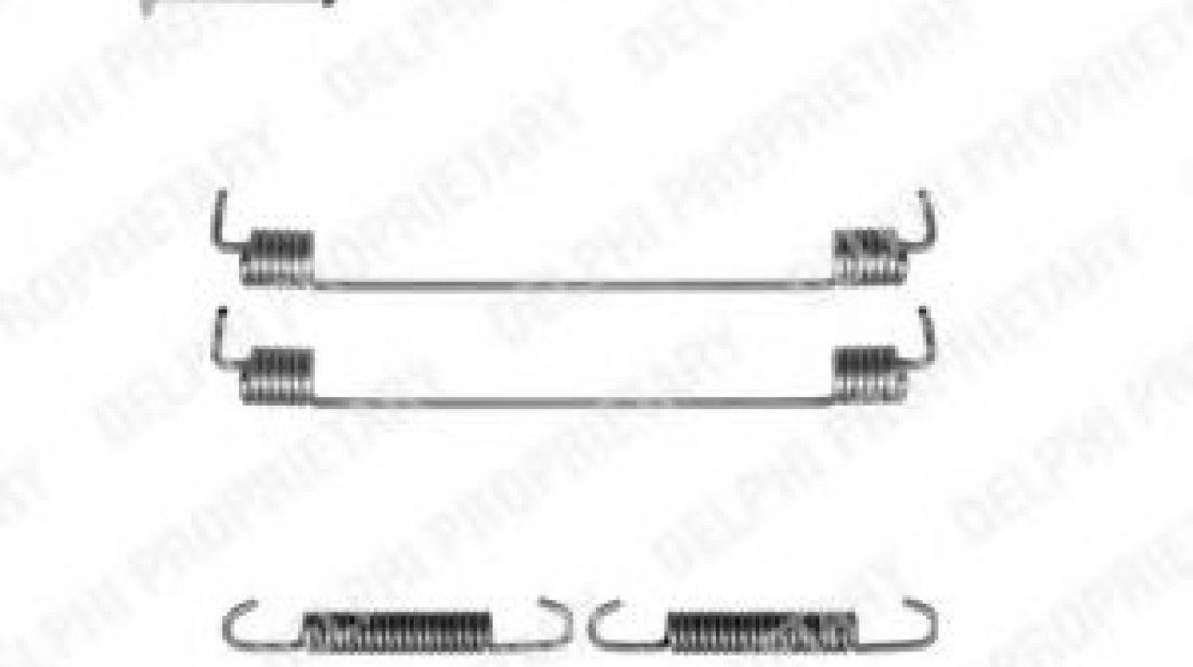 Set accesorii, sabot de frana DACIA SANDERO (2008 - 2016) DELPHI LY1303 piesa NOUA