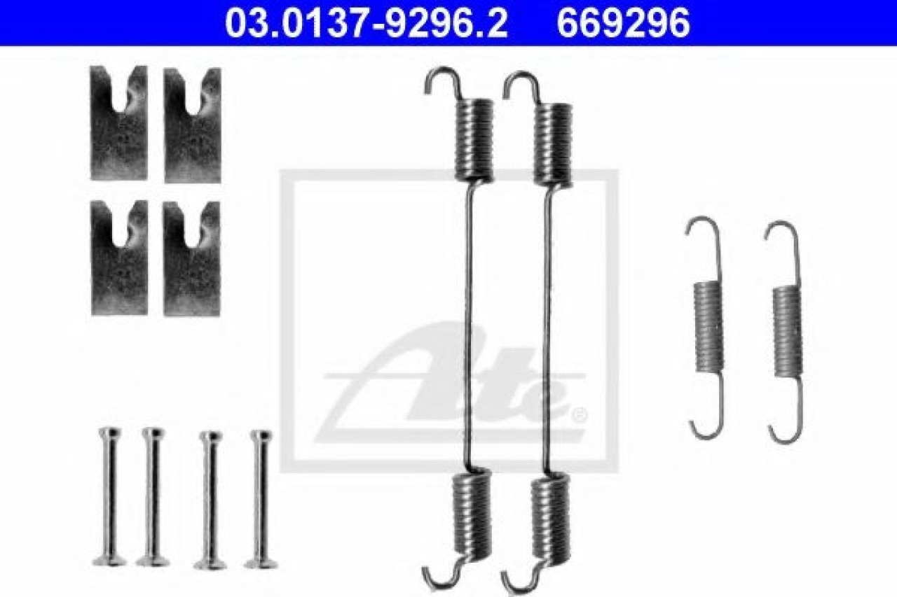 Set accesorii, sabot de frana FIAT DOBLO Cargo (223) (2000 - 2016) ATE 03.0137-9296.2 piesa NOUA