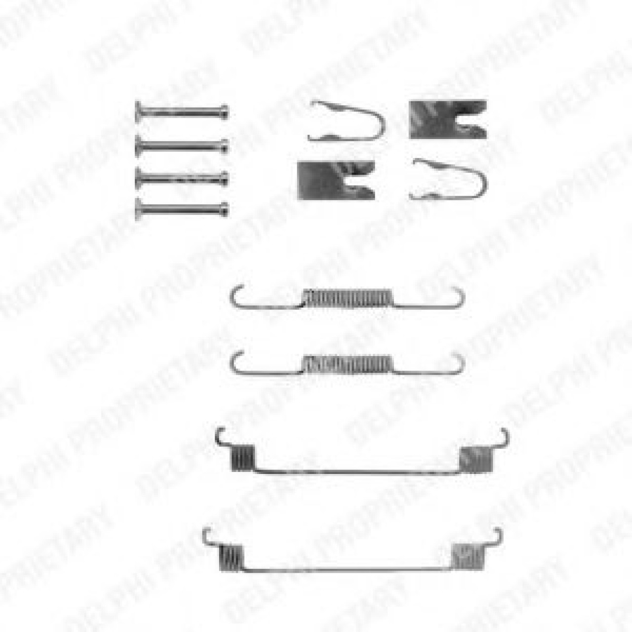 Set accesorii, sabot de frana FIAT MAREA (185) (1996 - 2007) DELPHI LY1287 piesa NOUA