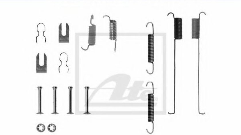 Set accesorii, sabot de frana FIAT PANDA Van (169) (2004 - 2016) ATE 03.0137-9179.2 piesa NOUA