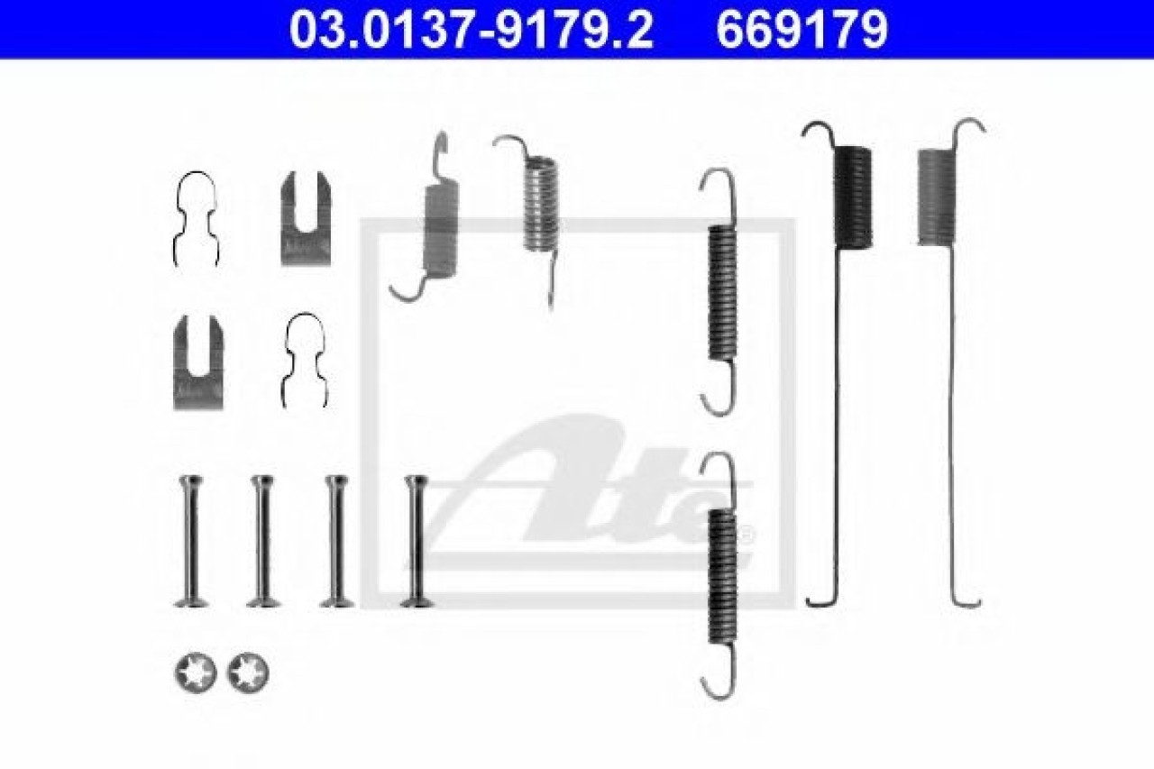 Set accesorii, sabot de frana FORD KA (RB) (1996 - 2008) ATE 03.0137-9179.2 piesa NOUA