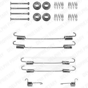 Set accesorii, sabot de frana NISSAN PRIMERA Hatchback (P11) (1996 - 2002) DELPHI LY1225 piesa NOUA