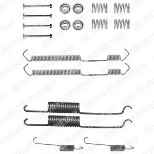 Set accesorii, sabot de frana NISSAN TERRANO II (R20) (1992 - 2007) DELPHI LY1063 piesa NOUA