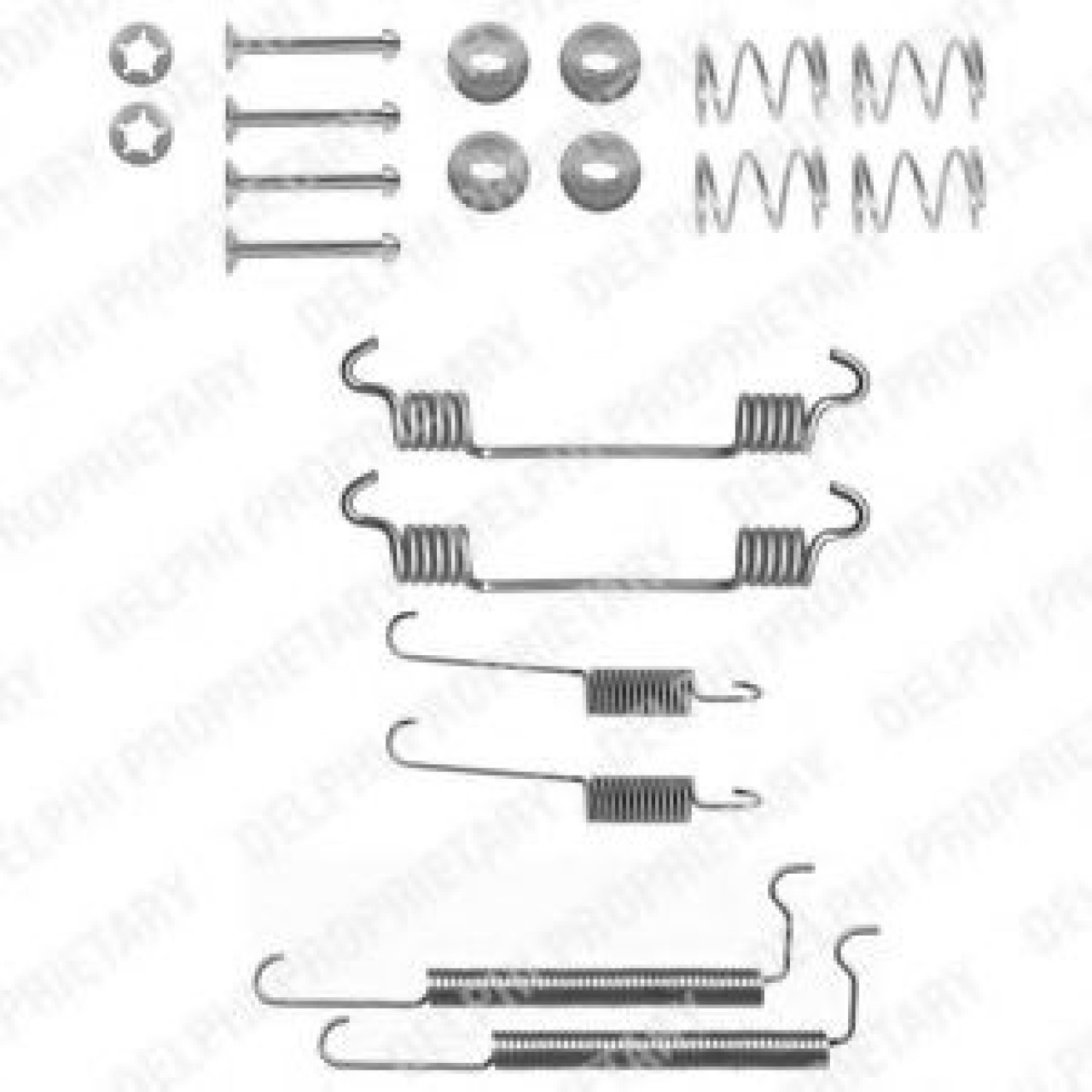 Set accesorii, sabot de frana OPEL ASTRA F Hatchback (53, 54, 58, 59) (1991 - 1998) DELPHI LY1133 piesa NOUA