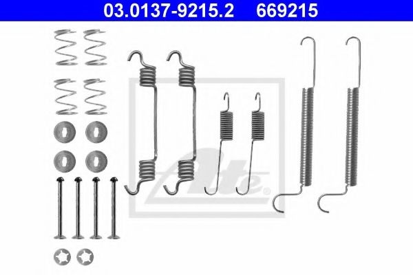 Set accesorii, sabot de frana OPEL ASTRA H (L48) (2004 - 2016) ATE 03.0137-9215.2 piesa NOUA