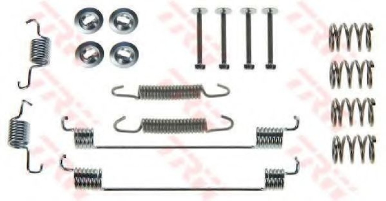 Set accesorii, sabot de frana PEUGEOT 206 SW (2E/K) (2002 - 2016) TRW SFK166 piesa NOUA