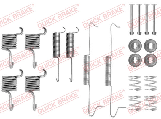 Set accesorii, sabot de frana puntea spate (1050649 QBK) VW