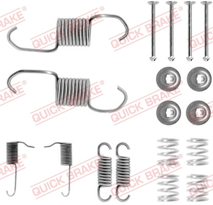 Set accesorii, sabot de frana puntea spate (1050696 QBK) MITSUBISHI