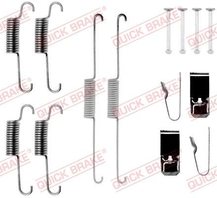 Set accesorii, sabot de frana puntea spate (1050723 QBK) SUZUKI