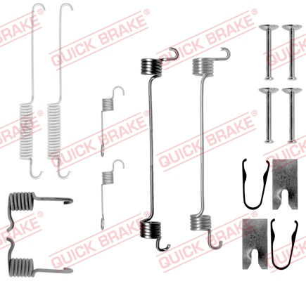 Set accesorii, sabot de frana puntea spate (1050749 QBK) FORD