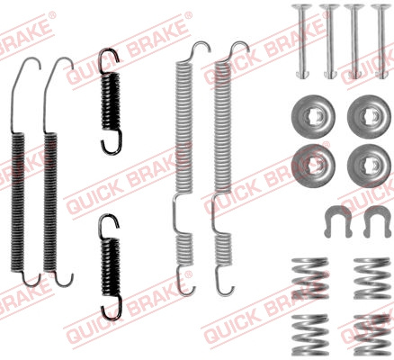 Set accesorii, sabot de frana puntea spate (1050760 QBK) MITSUBISHI,SUBARU