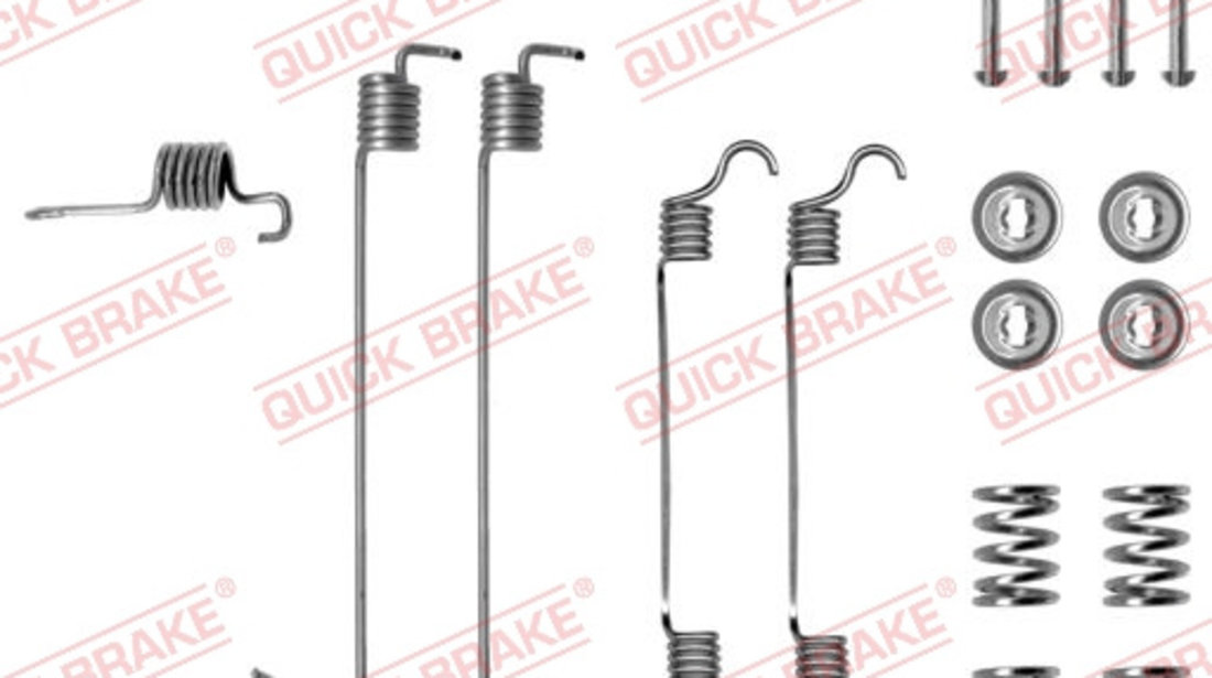 Set accesorii, sabot de frana puntea spate (1050784 QBK) MITSUBISHI