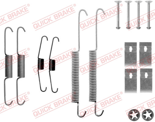 Set accesorii, sabot de frana puntea spate (1050842 QBK) SUZUKI