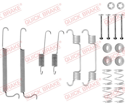 Set accesorii, sabot de frana puntea spate (1050849 QBK) CHEVROLET,DAEWOO,OPEL,VAUXHALL