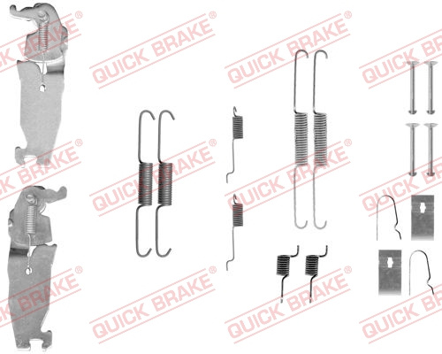 Set accesorii, sabot de frana puntea spate (1050811S QBK) NISSAN