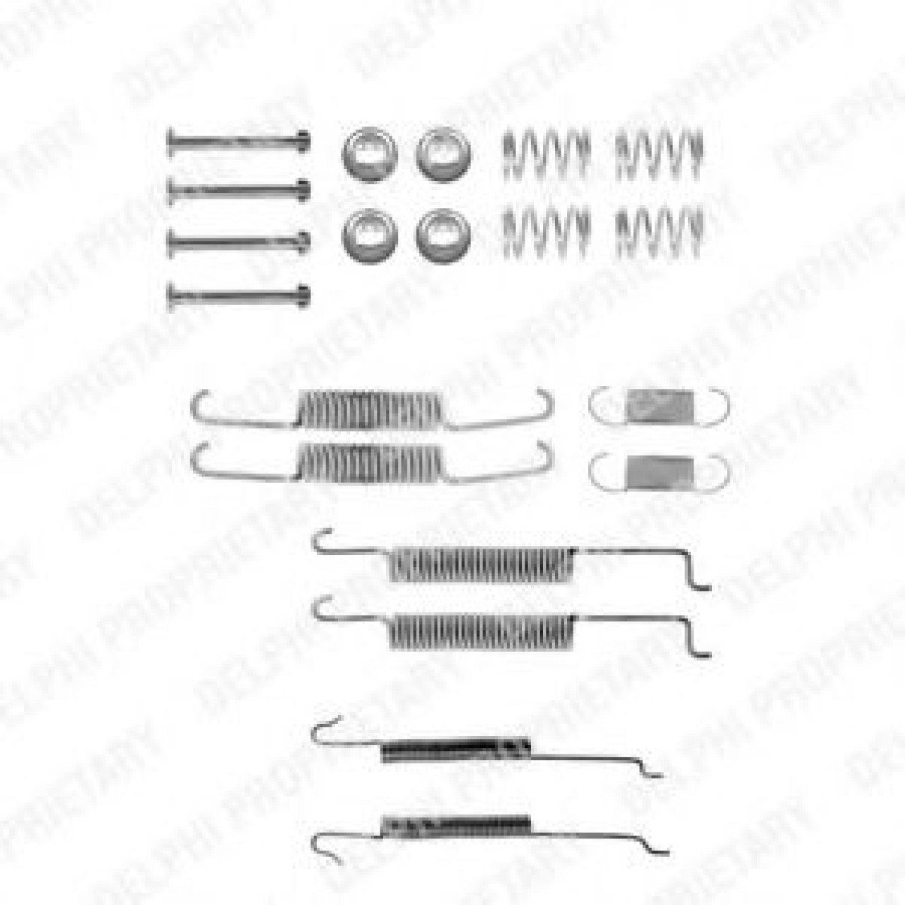 Set accesorii, sabot de frana SEAT IBIZA V ST (6J8, 6P8) (2010 - 2016) DELPHI LY1121 piesa NOUA