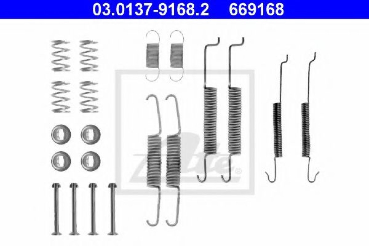 Set accesorii, sabot de frana SKODA FABIA I (6Y2) (1999 - 2008) ATE 03.0137-9168.2 piesa NOUA