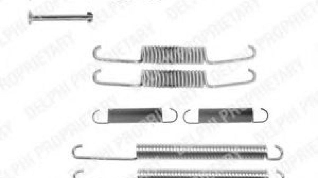 Set accesorii, sabot de frana SKODA OCTAVIA I (1U2) (1996 - 2010) DELPHI LY1206 piesa NOUA