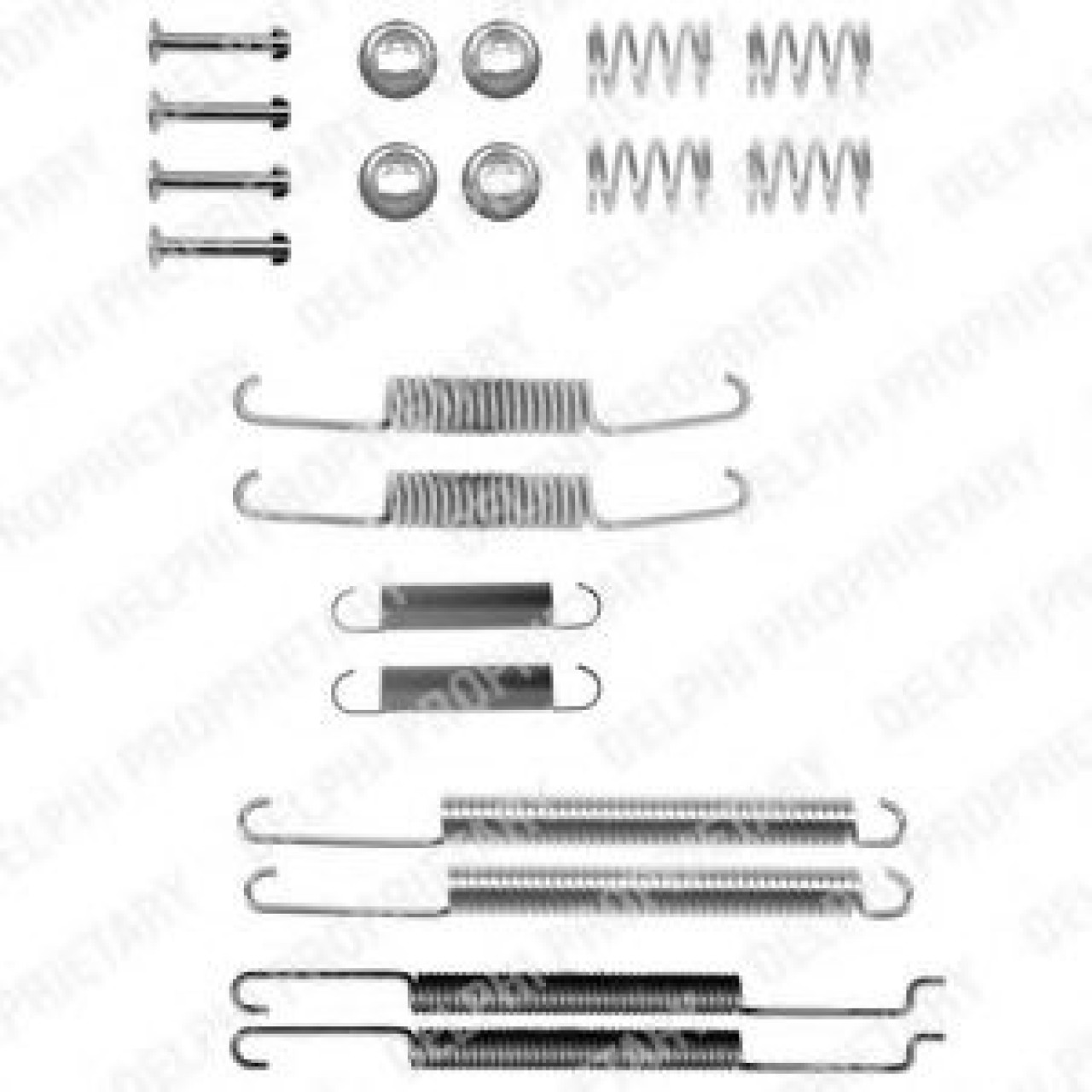 Set accesorii, sabot de frana VW PASSAT (3A2, 35I) (1988 - 1997) DELPHI LY1182 piesa NOUA