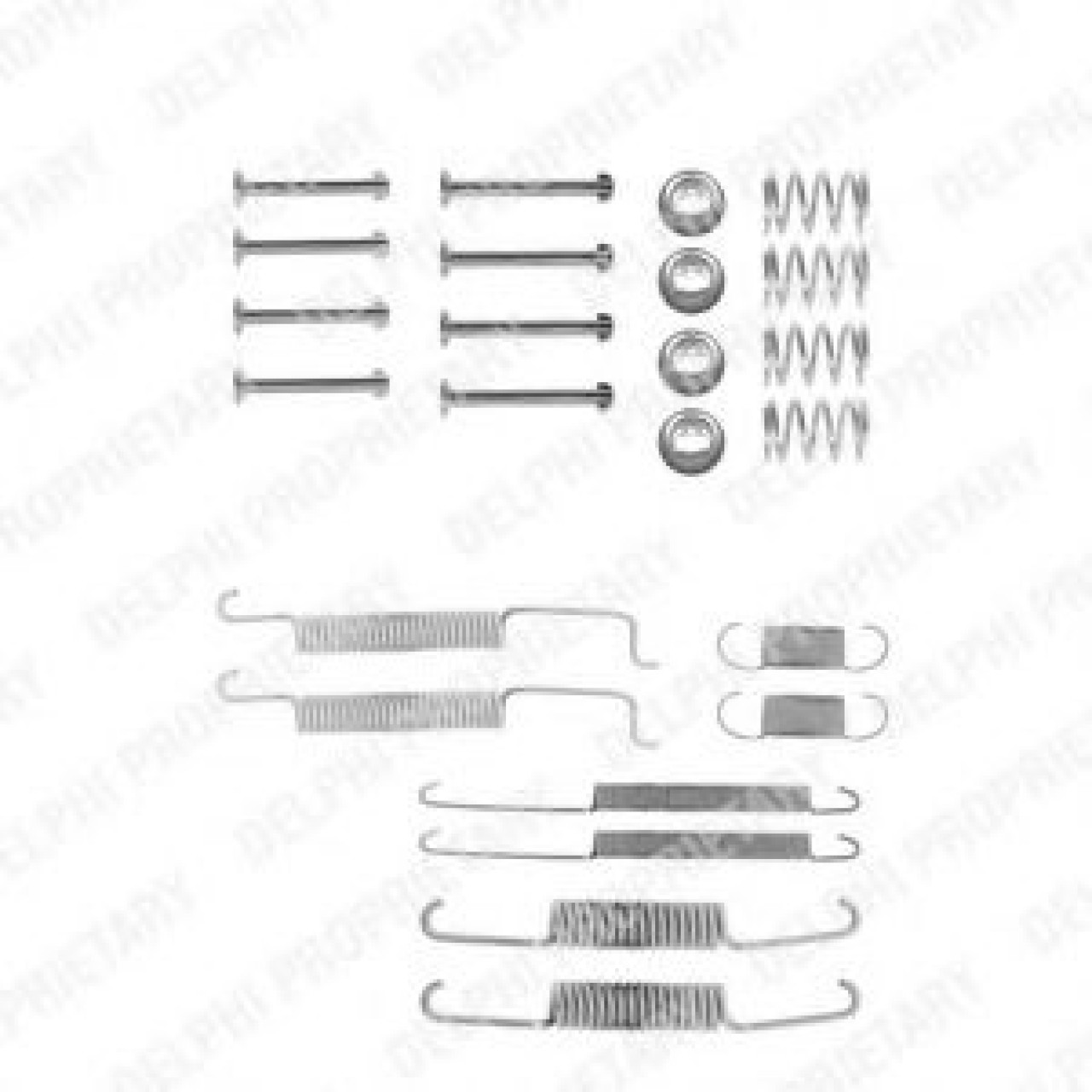 Set accesorii, sabot de frana VW POLO Variant (6KV5) (1997 - 2001) DELPHI LY1026 piesa NOUA