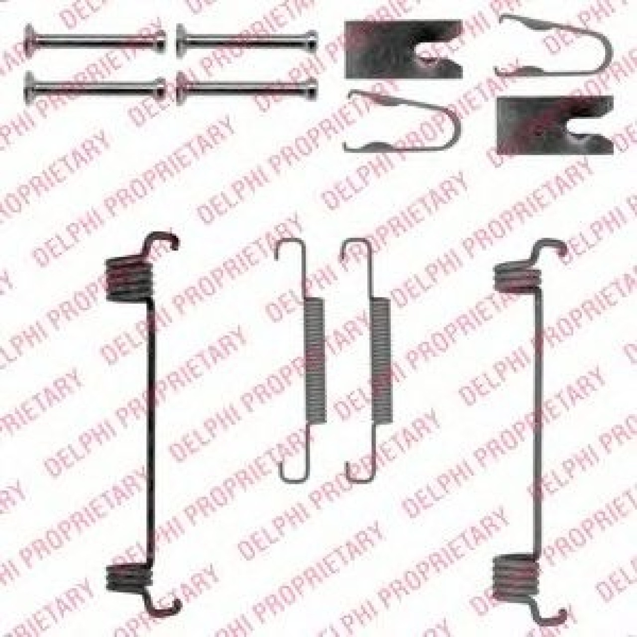 Set accesorii, saboti frana parcare FIAT DUCATO bus (250, 290) (2006 - 2016) DELPHI LY1350 piesa NOUA