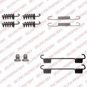 Set accesorii, saboti frana parcare MERCEDES CLK (C209) (2002 - 2009) DELPHI LY1360 piesa NOUA